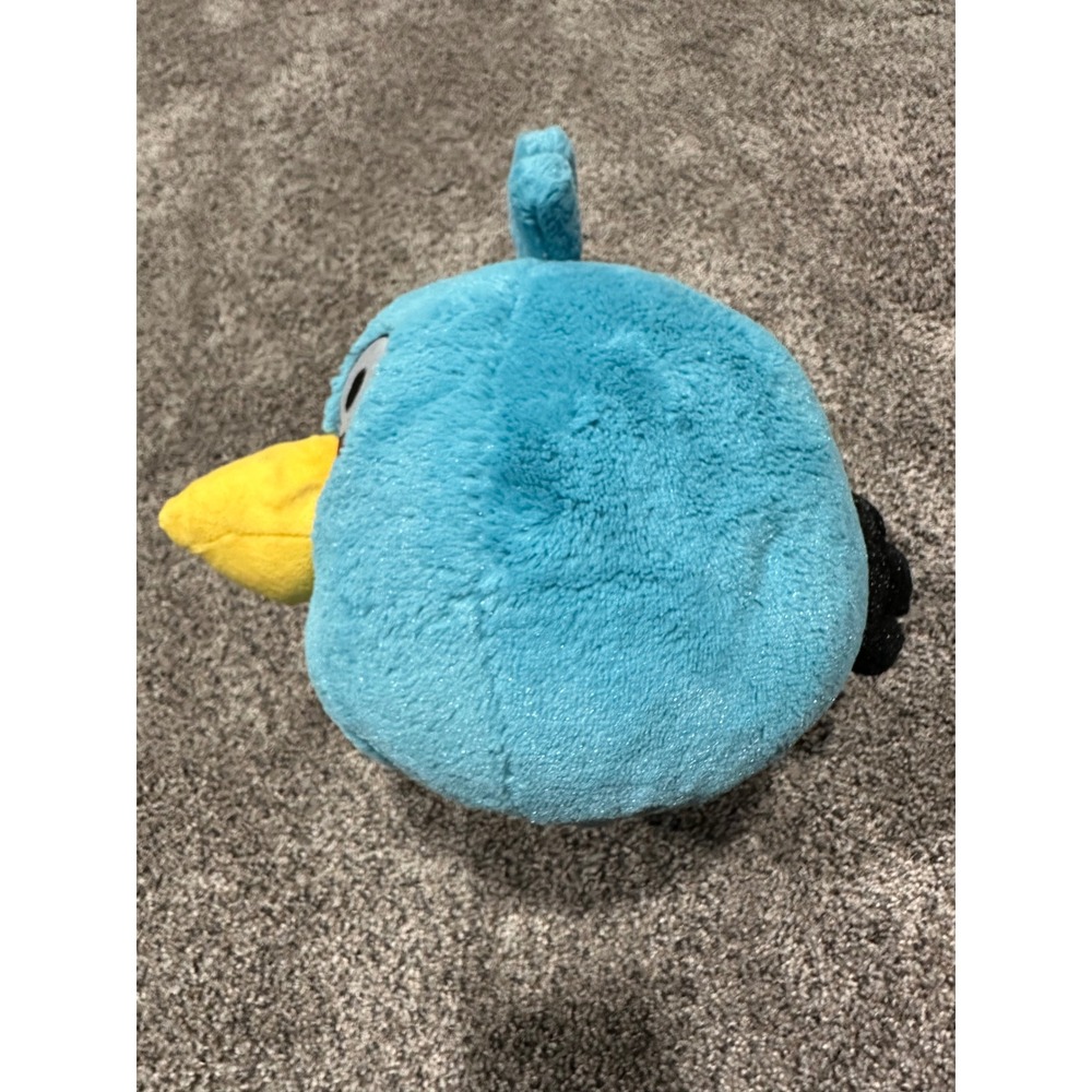 Angry Birds Blue Bird Jay Jake Jim Plush Stuffed Animal Toy Blue Round - Picture 3 of 5